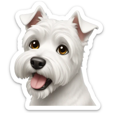 White American Stanford Terrier sticker