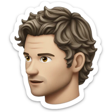 Klaus mikaelson short haircut realistic detailed sticker