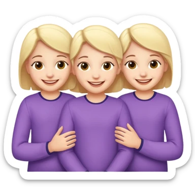 triplets sticker