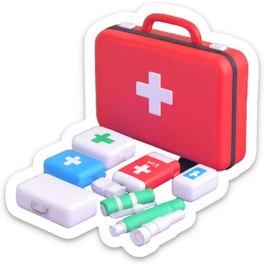 first aid kit sticker