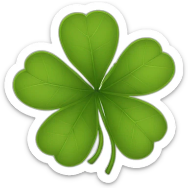 Trèfle à quatre feuilles sticker