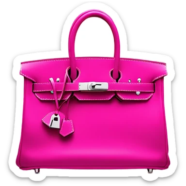 Hot pink birkin bag Hermes’  sticker