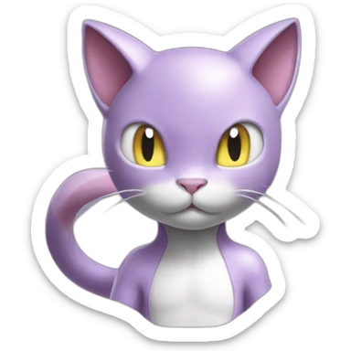 Mewtwo et mew sticker