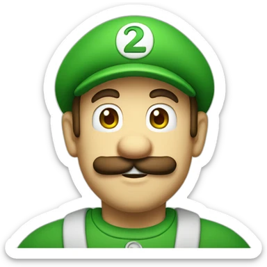 Luigi from Hotel Mario sticker