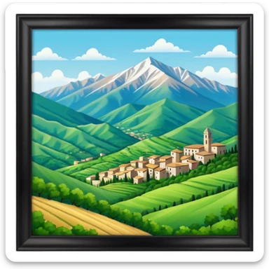 abbruzzo zone of italy sticker