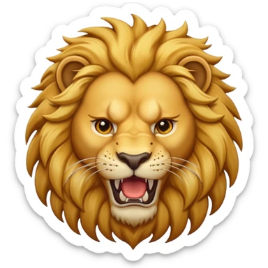 A loaring lion emoji for insta bio sticker