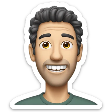 Jonathan Cohen que se brosse les dents sticker