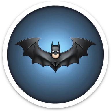 Batman logo without a human in it  remove the yellowish background sticker