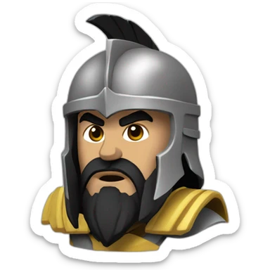 Leonidas der spartan sticker
