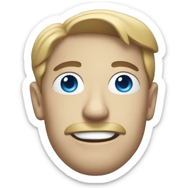 A blue instagram hook sticker