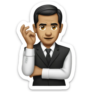 joko widodo with hand folded emoji sticker
