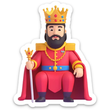 The sinister king sticker