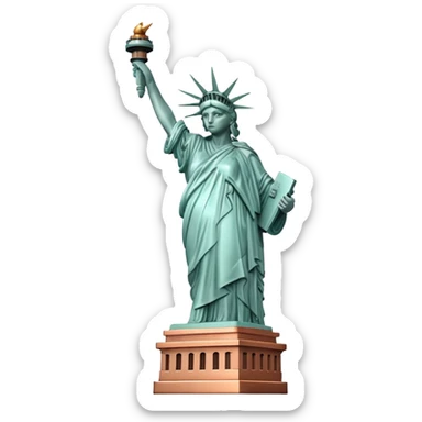 Statue of Liberty landmark sticker