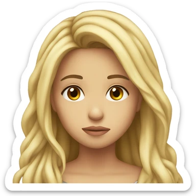 Sad Shakira sticker
