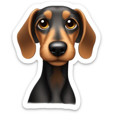 Terrier-dachshund-wire-hair-black-tan sticker