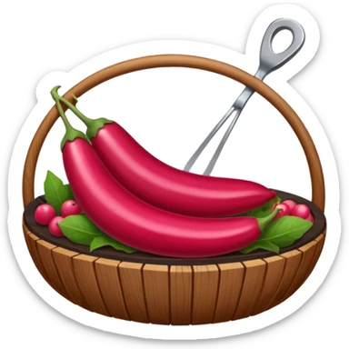 Una carnicería chapala con un Billy de decoración. sticker