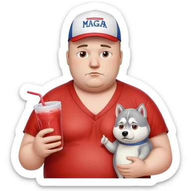 My friend Xeric , he is fat and balding, his hair is thinning in the temples, he gambles all the time, his nipples look like pepperoni, drinks a surgery drink that he thinks is coffee, loves Trump (MAGA), lost a lot of money recently, had a husky  sticker