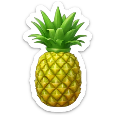Pineapple with a crown  sticker