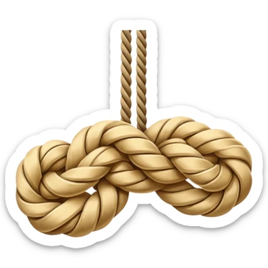 rope tied to the ceiling sticker