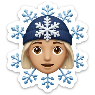 An emoji that represents the K-pop group Seventeen and also symbolizes my personal icon ❄️, along with a Seventeen-related element of your choice reflecting the group's concept." sticker