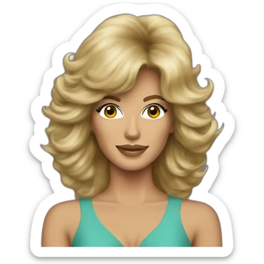 Farrah fawcett sticker
