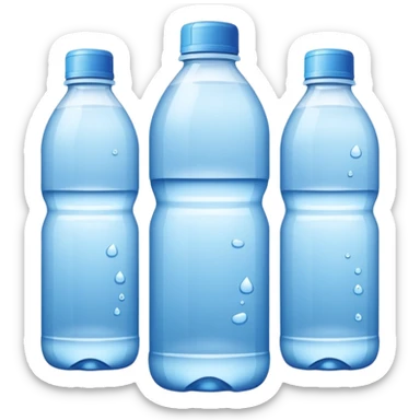 botellas de agua sticker