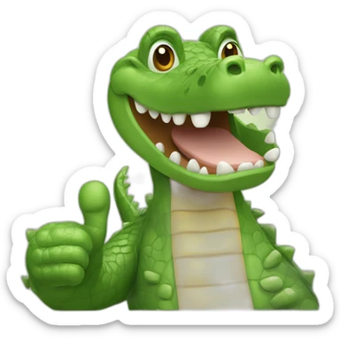 very-nice-thumbs-up-crocodile sticker