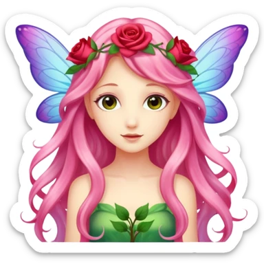 Rose wings,Flower Fairies. sticker