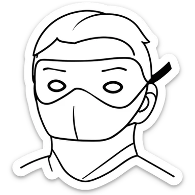Robber sticker