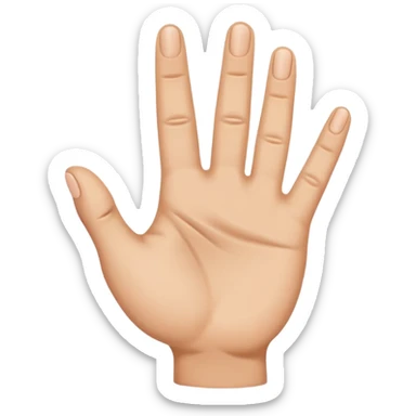 YVL sign emoji using hand sticker