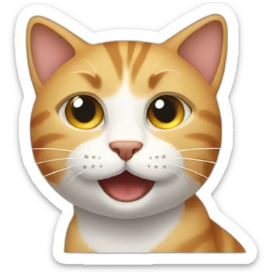 cat blinking sticker