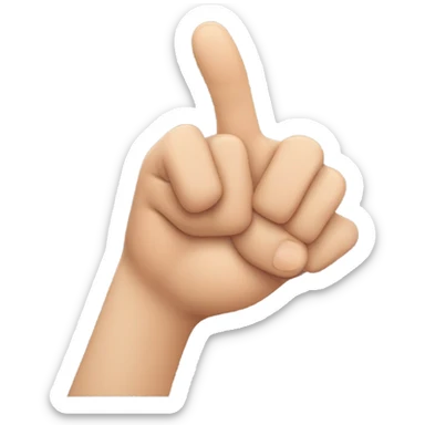 Both hands Creating a triangle with both thumb and indexfinger sticker