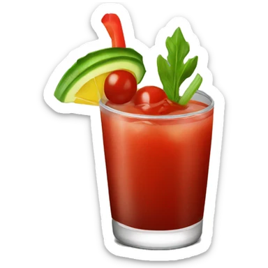 Bloody Mary cocktail sticker