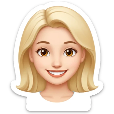 Flirtatious girl sticker