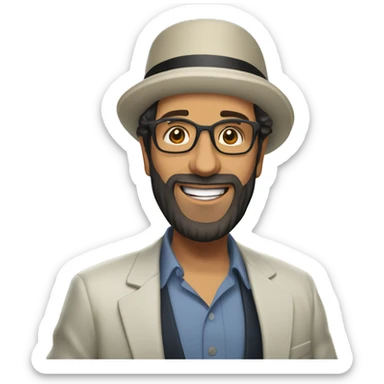 Juan Luis Guerra surprised sticker