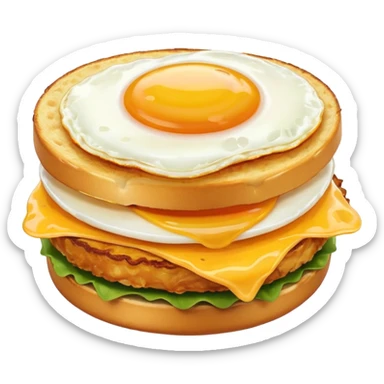 hashbrown breakfast sandwich sticker