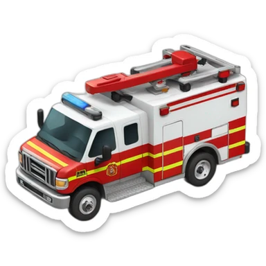Fire fighter ambulance sticker