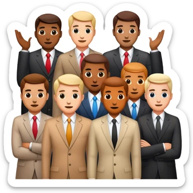 businessmen Photorealistic sticker