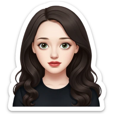 Kat Dennings real image sticker