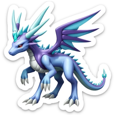  Cool Cute Edgy Shiny Godly Ethereal Digimon-Suicune-Dialga-Reptile full body sticker