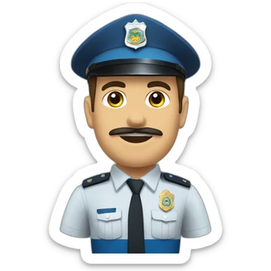 Policía uruguay sticker