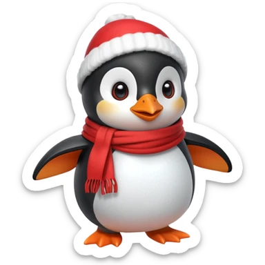 cute penguin character, winter vibe, small scarf, 3D cartoon, mobile game icon style, clean background, no text, no watermark


 sticker