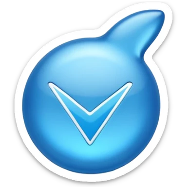Verified blue tick emoji sticker