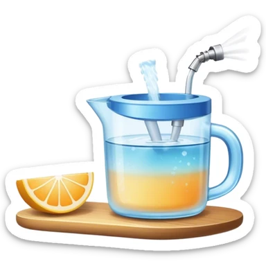 Spraying micro mist from water in a summer cafe for cooling sticker