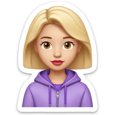 A 3D emoji with a Disney style that the depicts a person who is learning to become a fashionista as her highchool extended profile. She is young in a highschool age. sticker