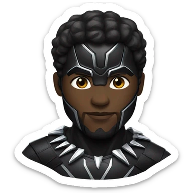 Black Panther super hero  sticker