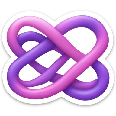 Pink and purple infinity  sticker