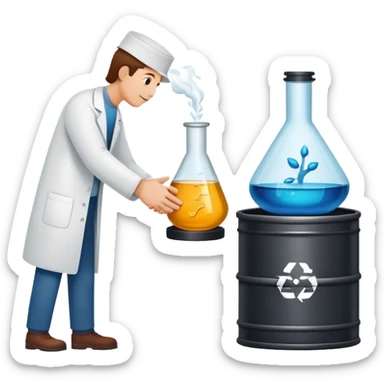 Design a new emoji in the exact style and visual language of current iPhone emojis. The emoji should represent the collaboration between PJSC “Tatneft” and Kazan Federal University. Use the same clean gradients, bold outlines, and expressive simplicity typical of iOS emojis. Combine familiar emoji elements—such as 🤝 (handshake), 🏫 (university), 🛢️ (oil barrel), and 🧪 (science flask)—into a single, unified symbol that conveys a partnership between a major oil company and a scientific institution. It should look as if it belongs natively in the iOS emoji set. sticker