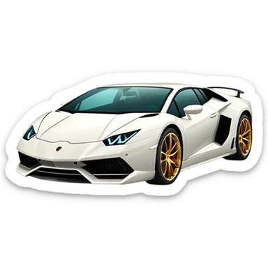 Can you make caind of lamborghini car emoge sticker