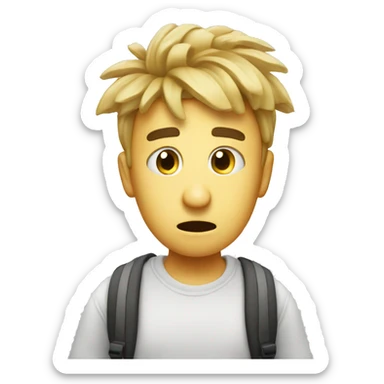 Confused Student with paragraph Symbols (§)  flying around their Head  sticker